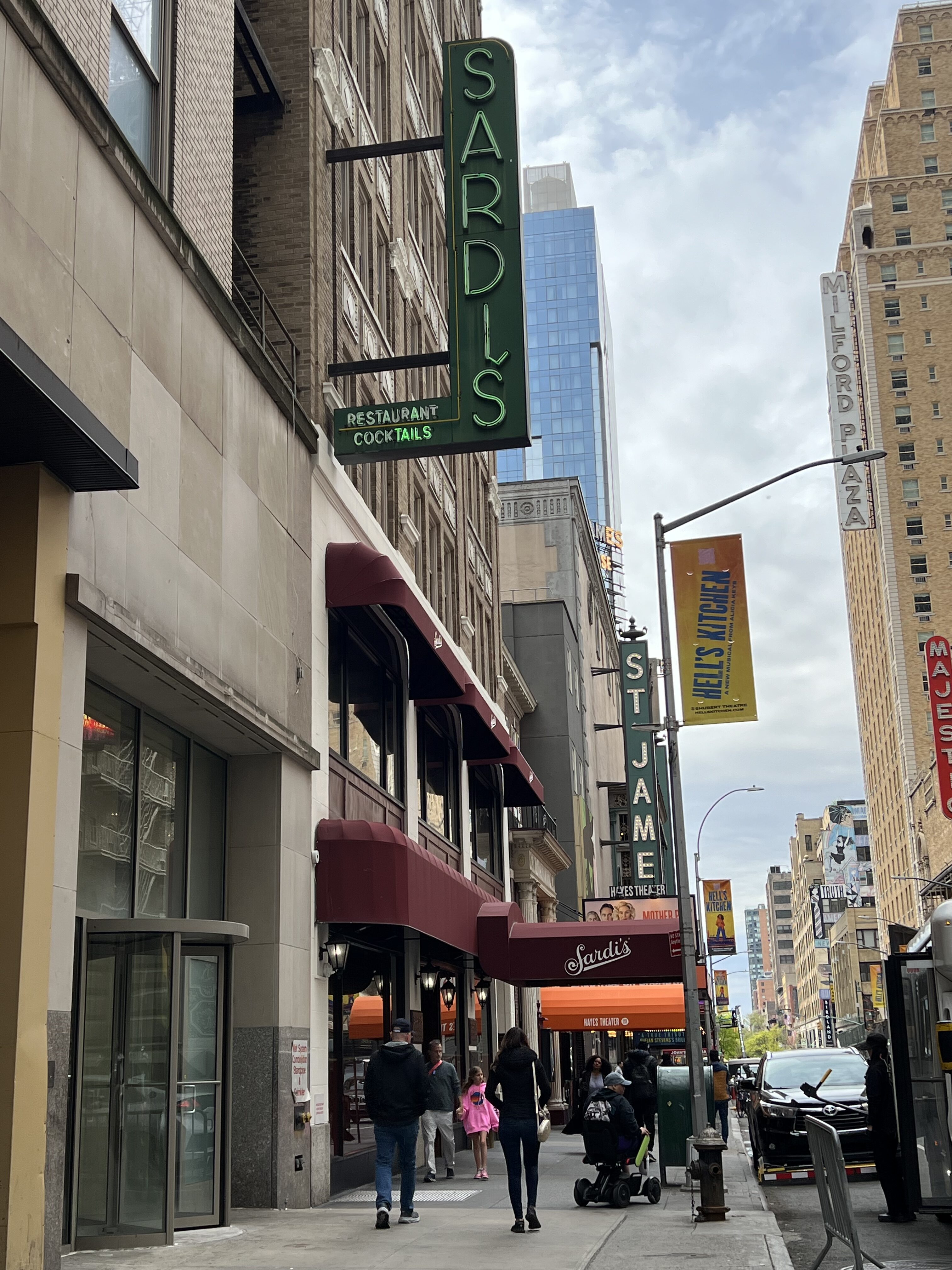 a street with a sign on it