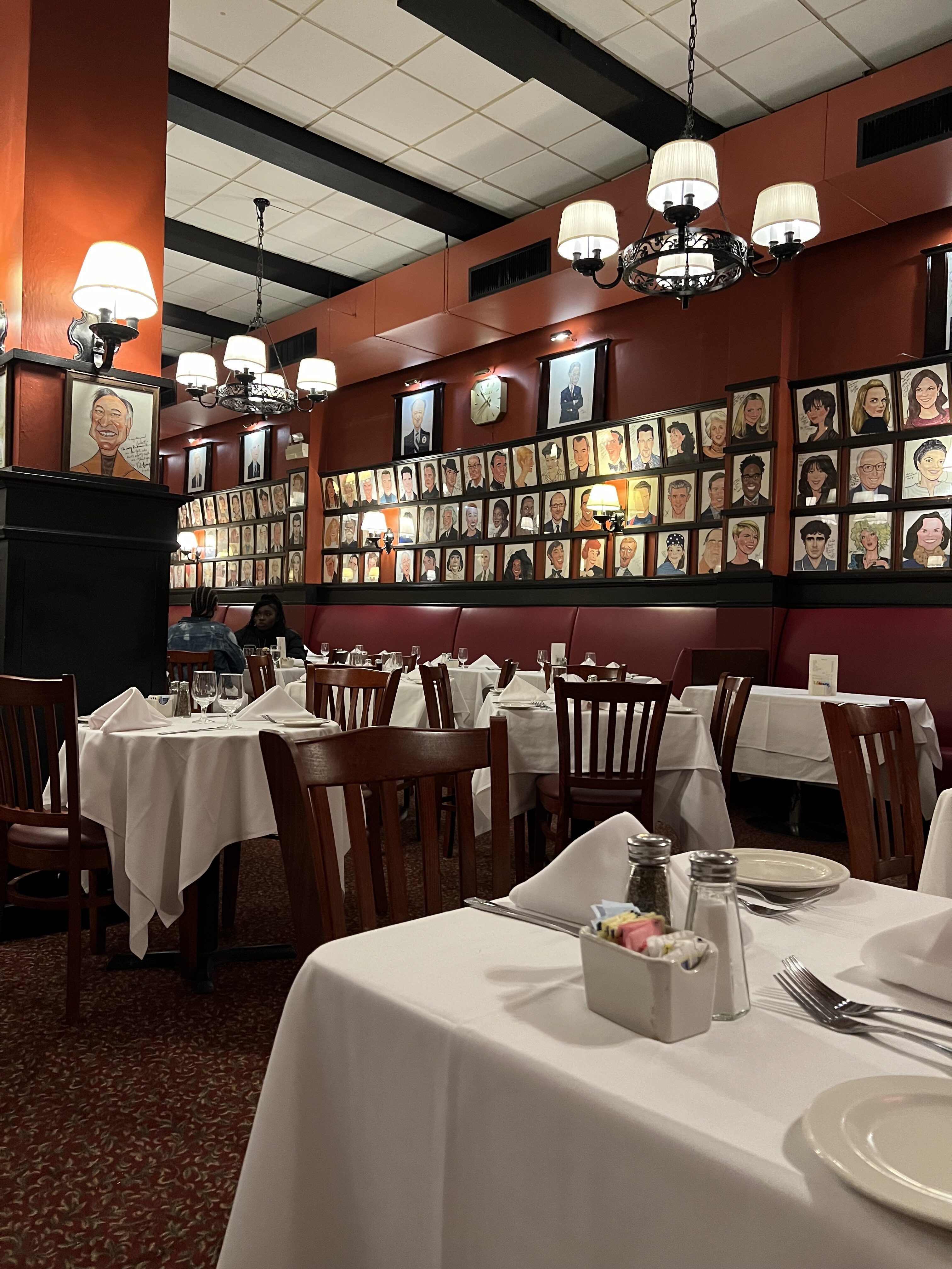 a room with tables and chairs