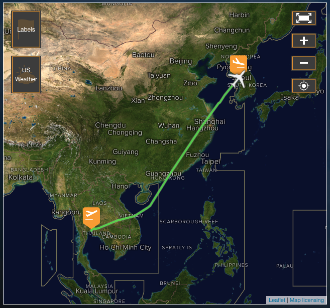 a map of the world with an airplane flying