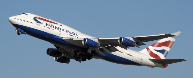 a large airplane flying in the sky