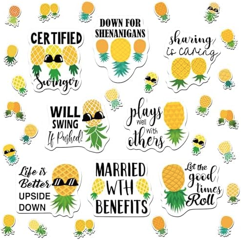 a collection of stickers with words