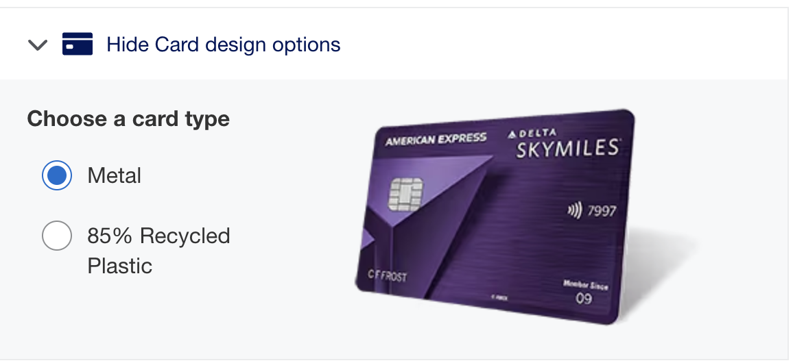 a credit card with a design on it