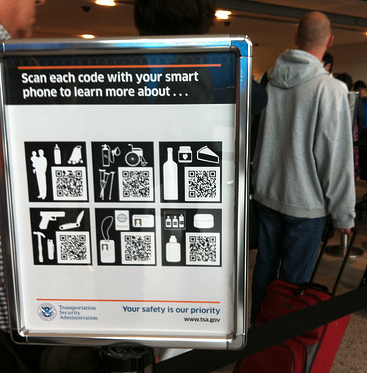 a sign with qr code