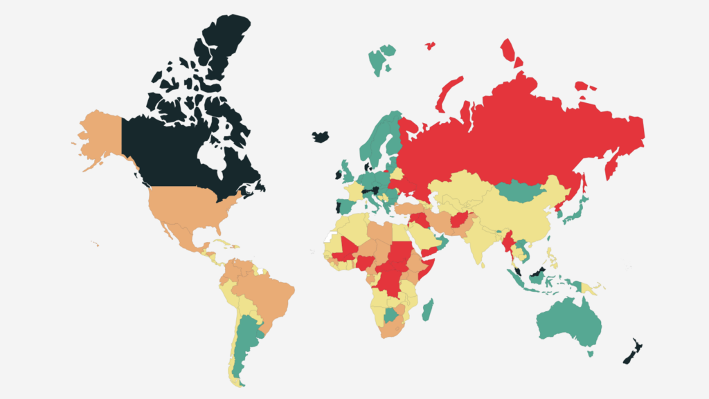 a map of the world