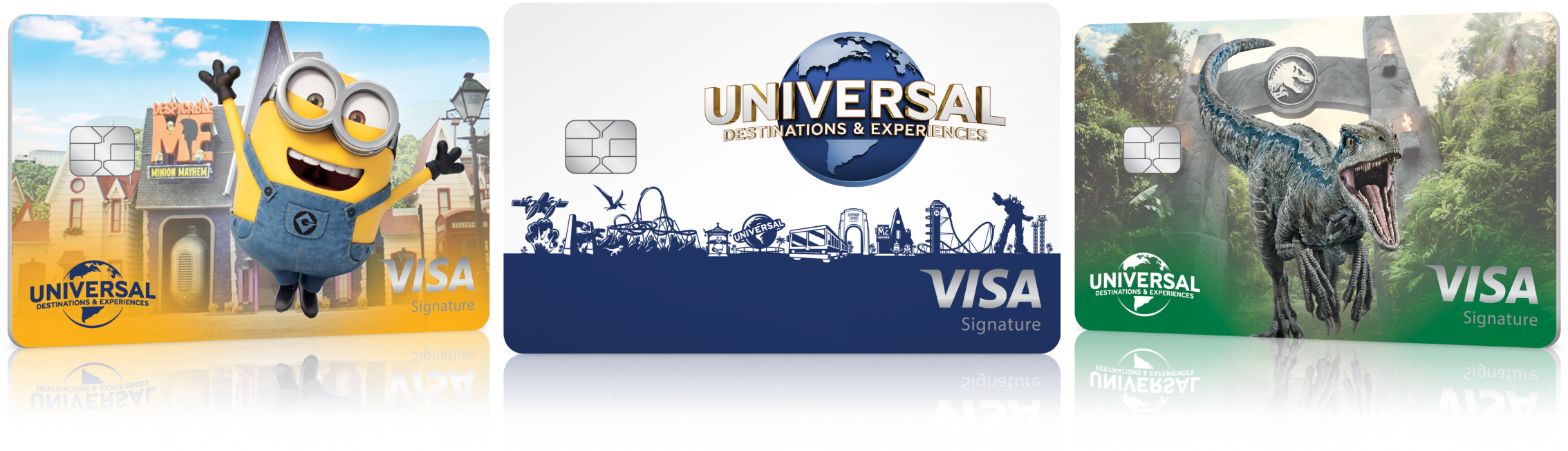 a credit card with a blue globe and a blue planet