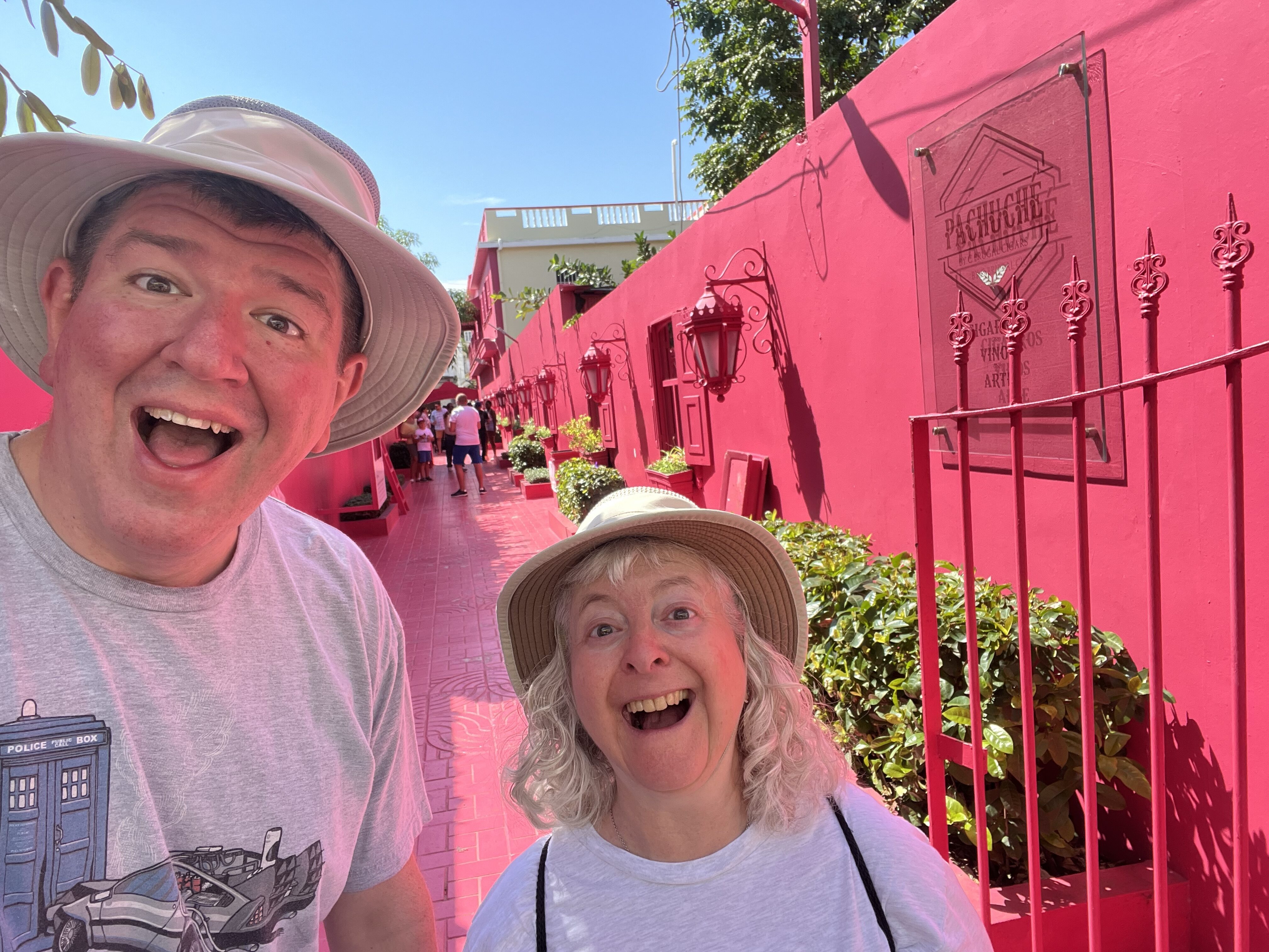 a man and woman taking a selfie