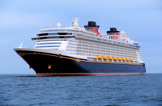 a large cruise ship in the water