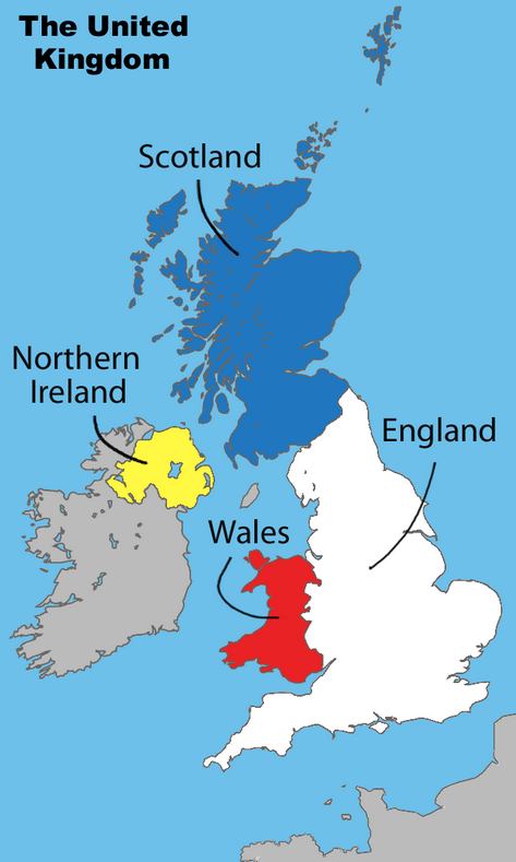 a map of different countries/regions