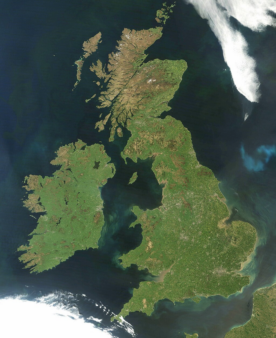 a satellite view of land