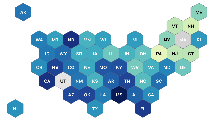 a map of the united states of america