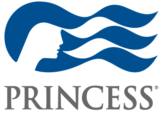 a logo with a woman's face and waves