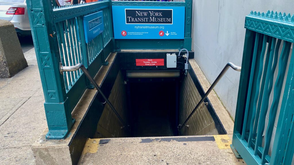 a entrance to a subway tunnel