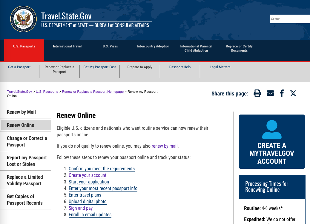 a screenshot of a travel state
