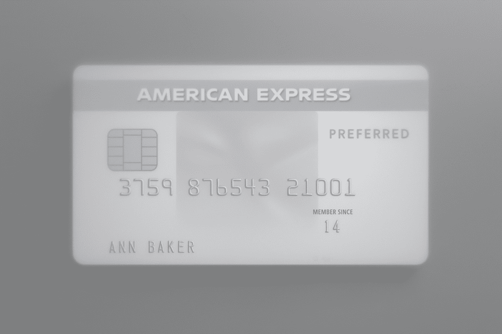 a close up of a credit card