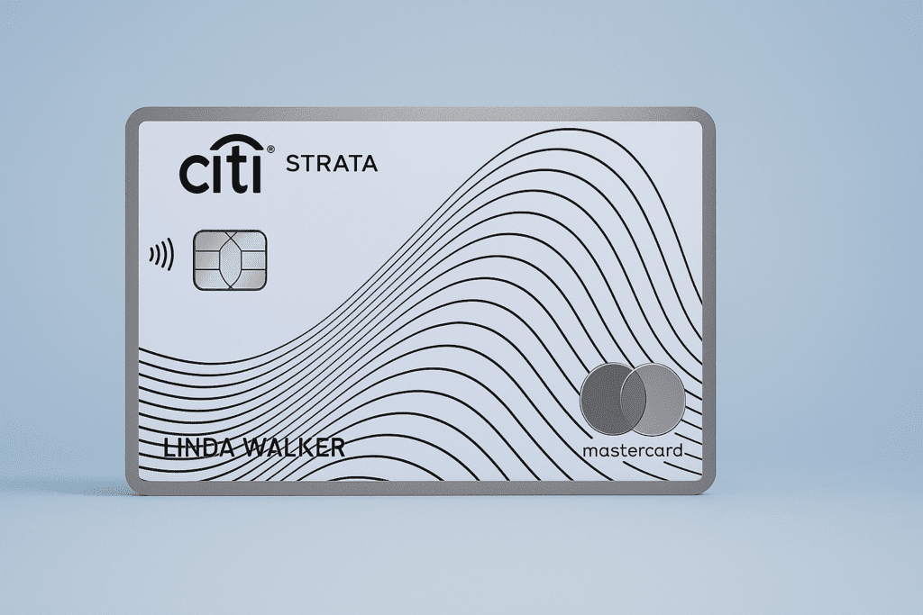 a credit card with a design on it