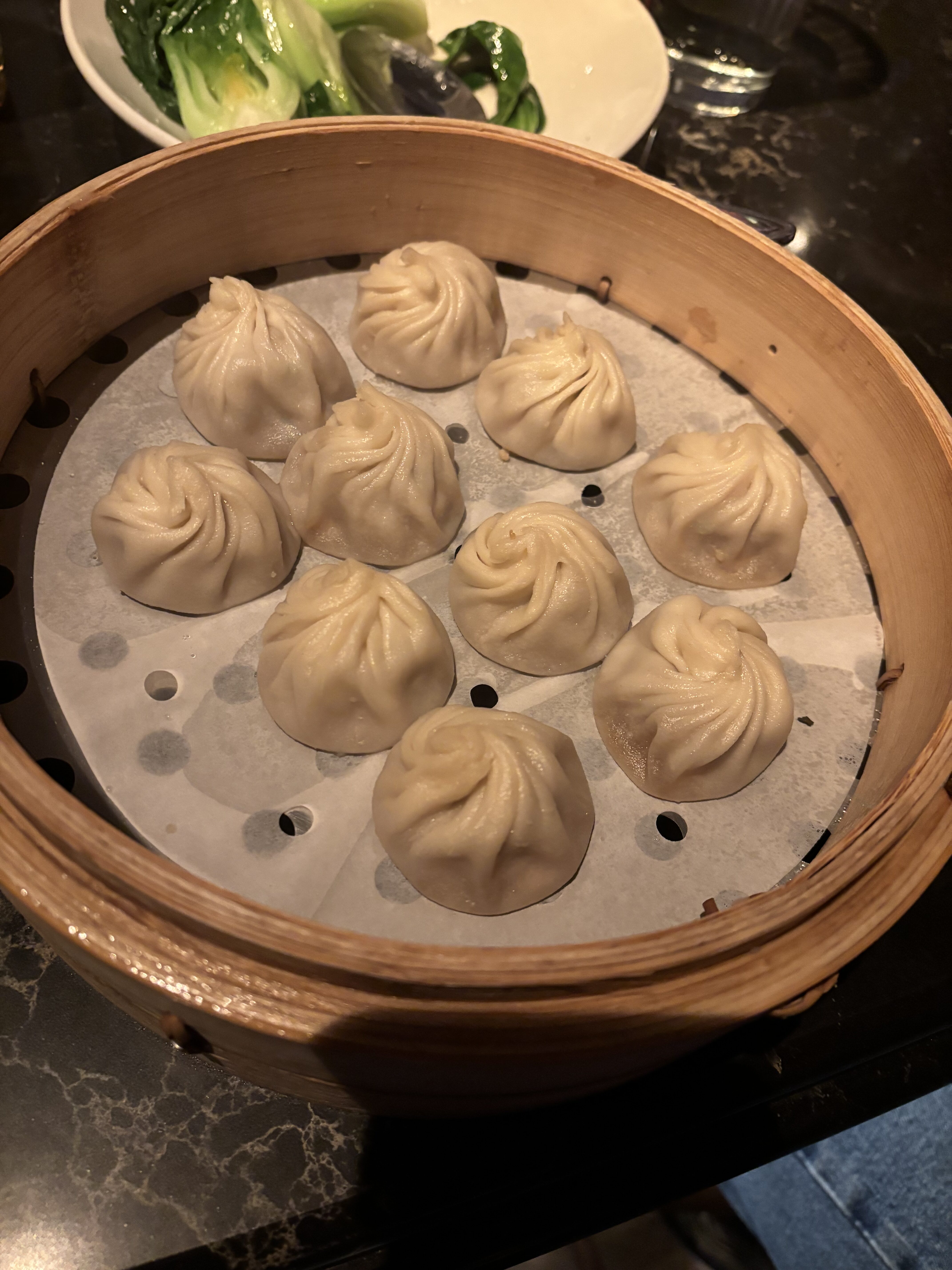 a basket of dumplings