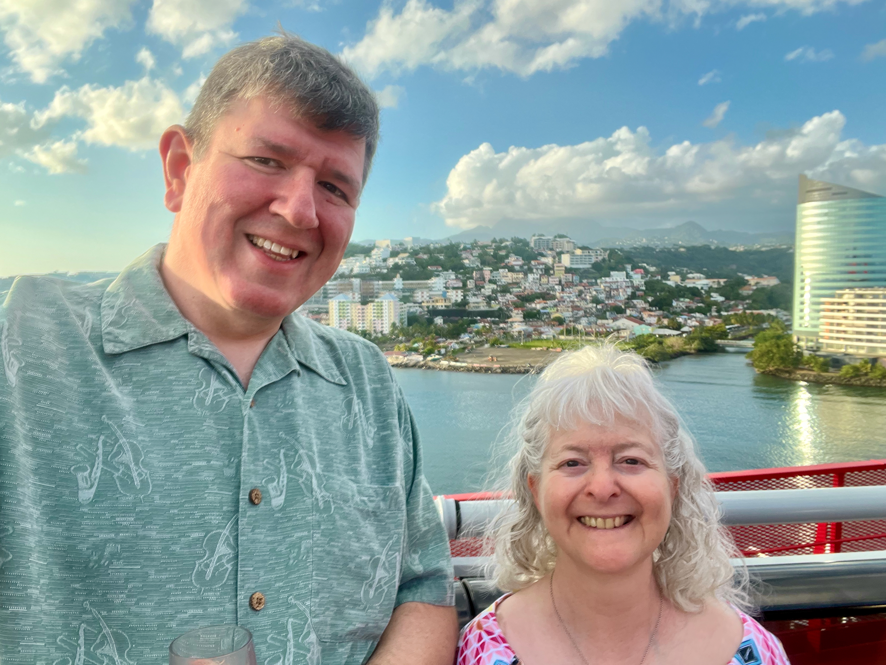 a man and woman posing for a picture