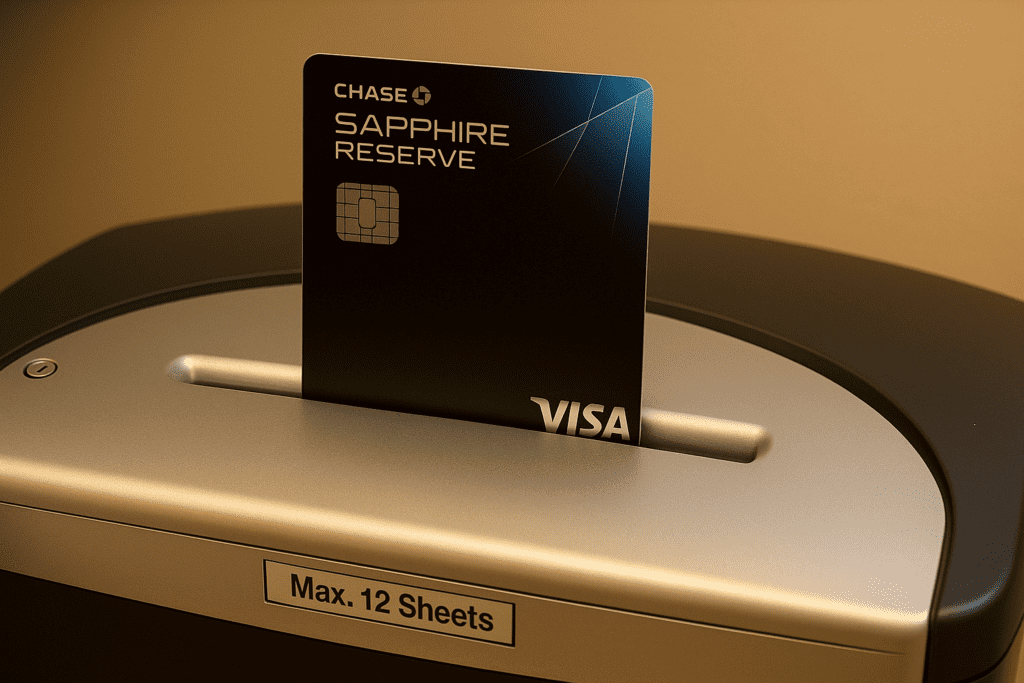 a credit card in a machine