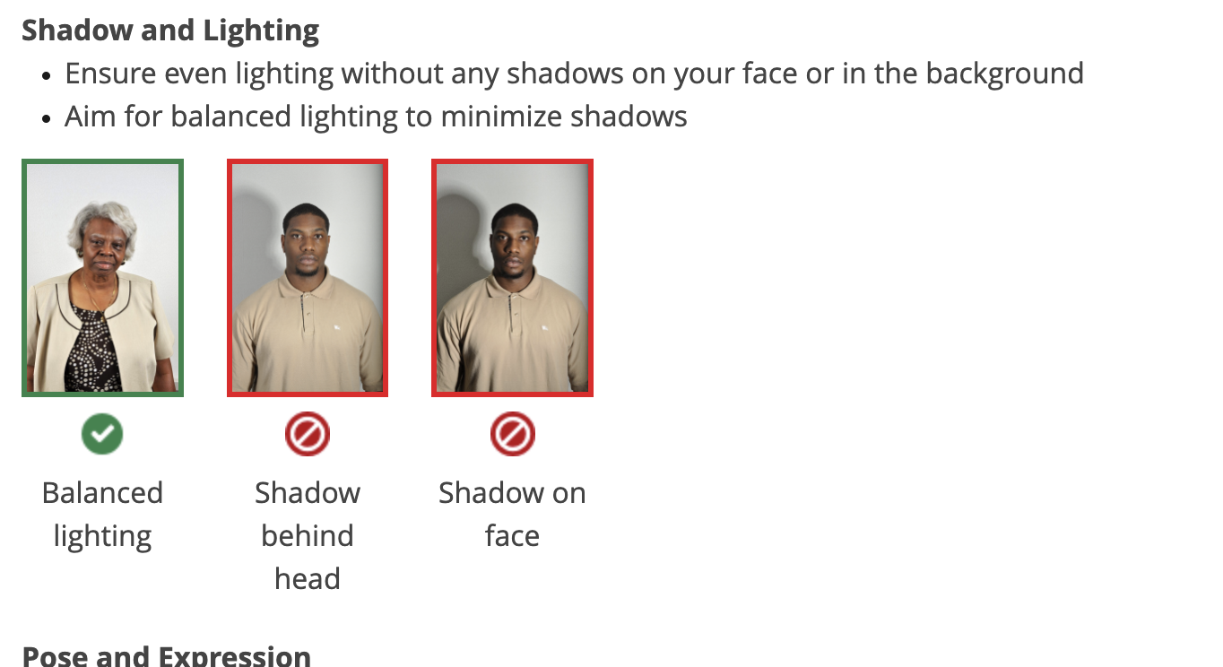 a man with a light on his face