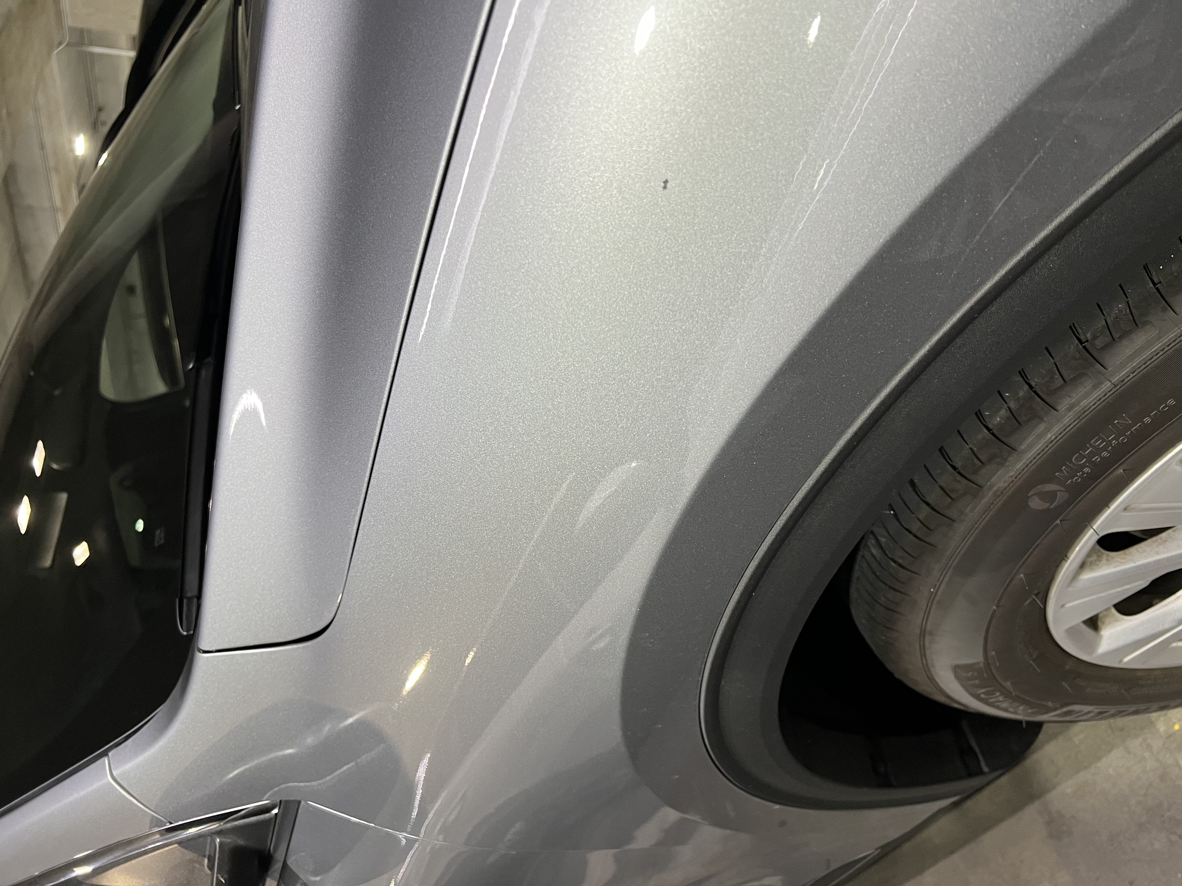 Small dent on rental car