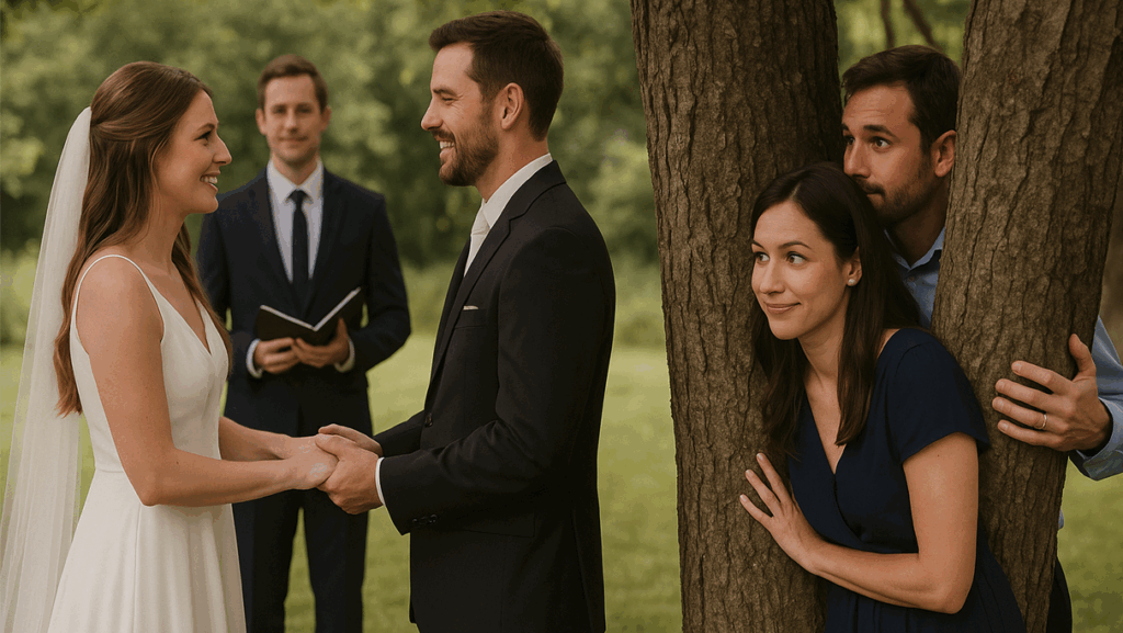 a man and woman shaking hands