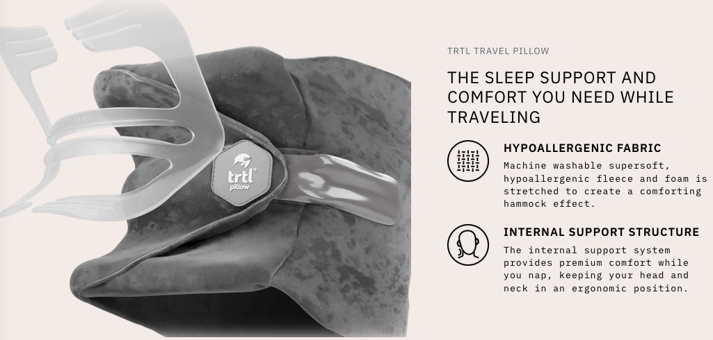 a pillow with a strap attached to it