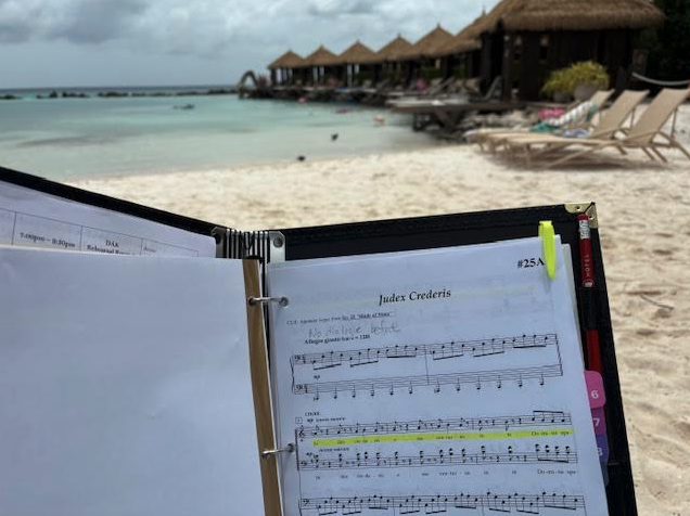 a book with music notes on it