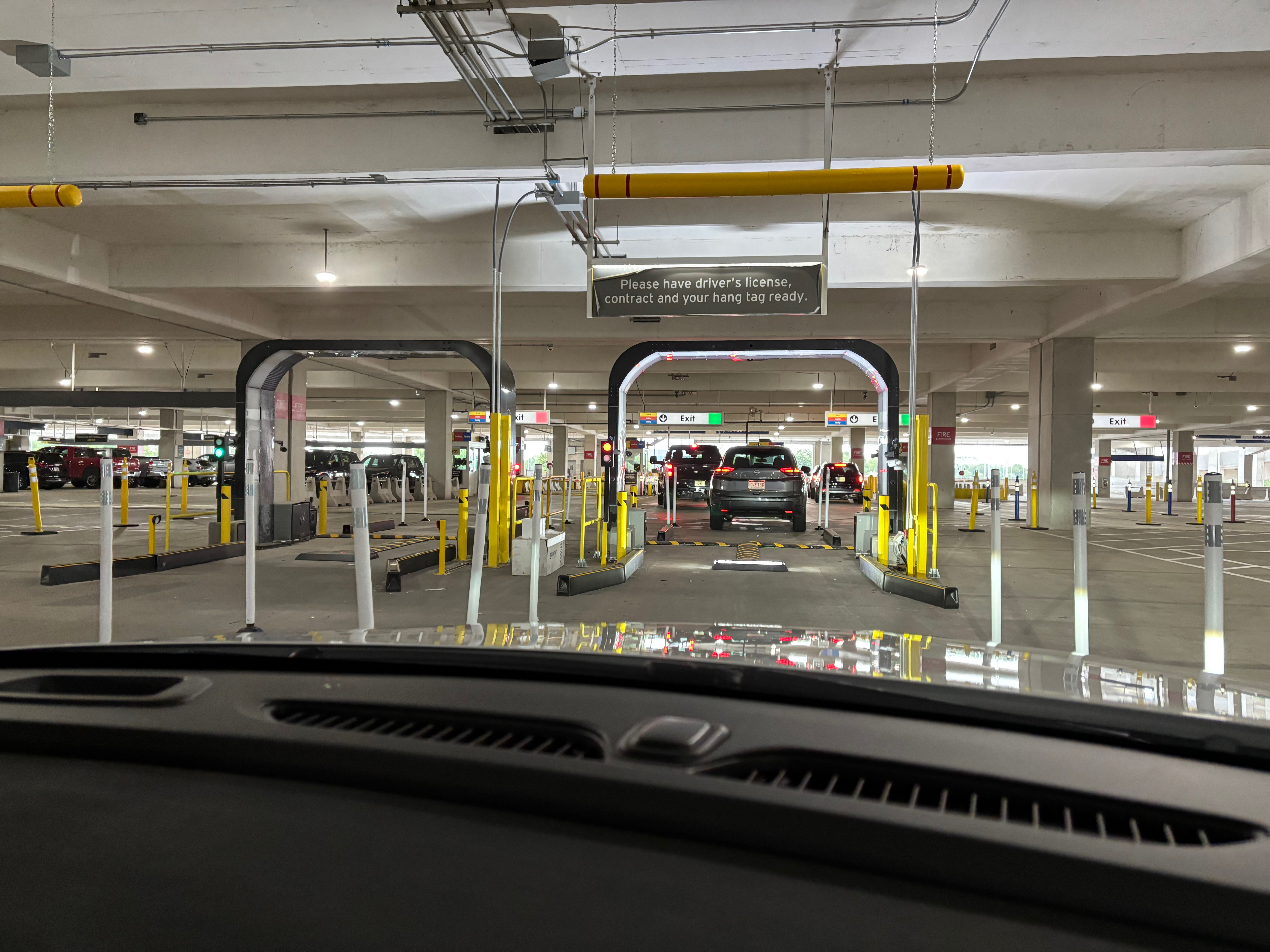 a car parking lot with cars parked in it