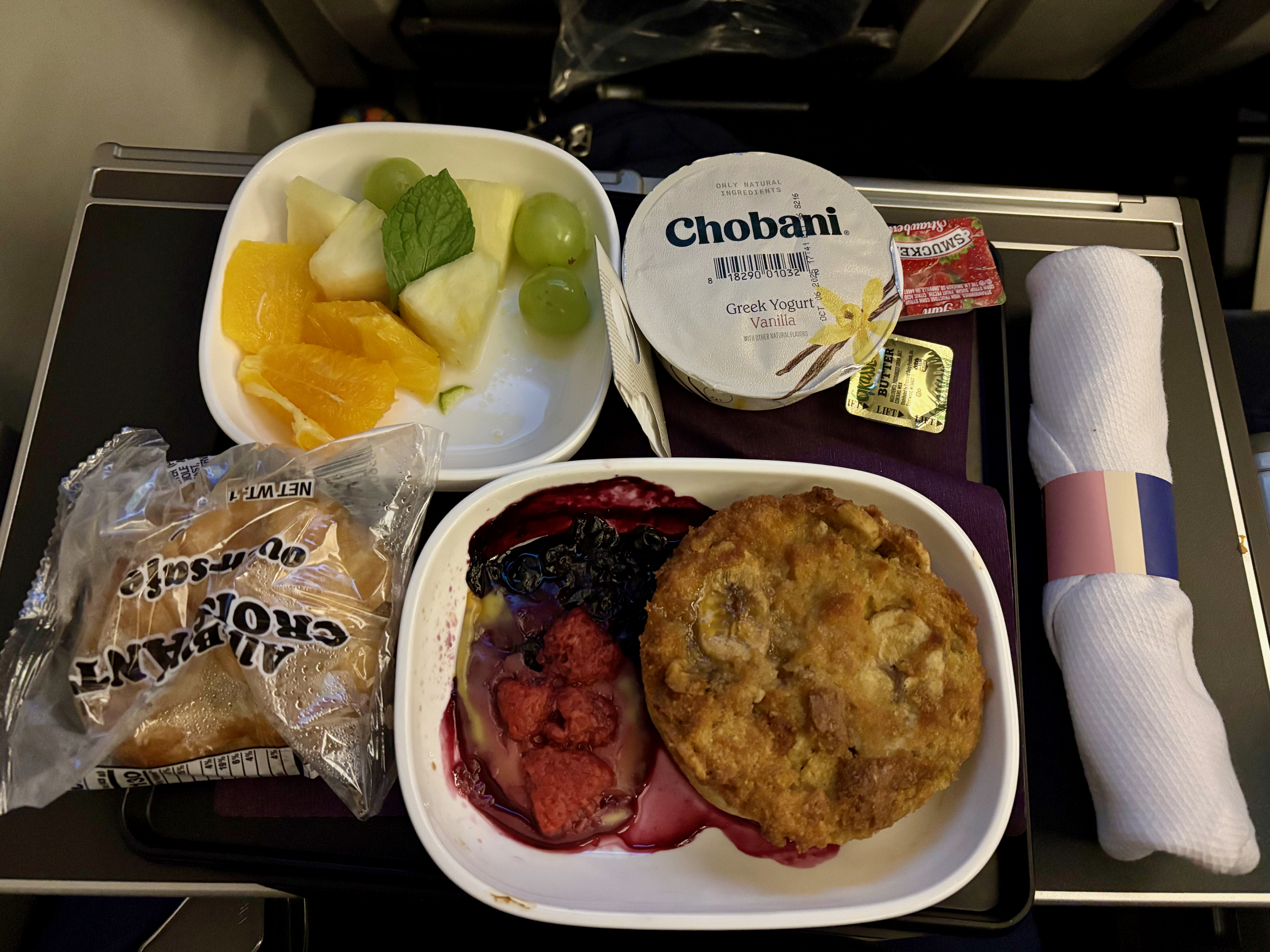 food on a tray