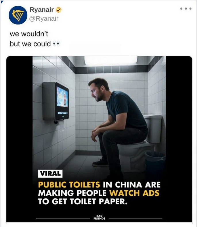 a man sitting on a toilet