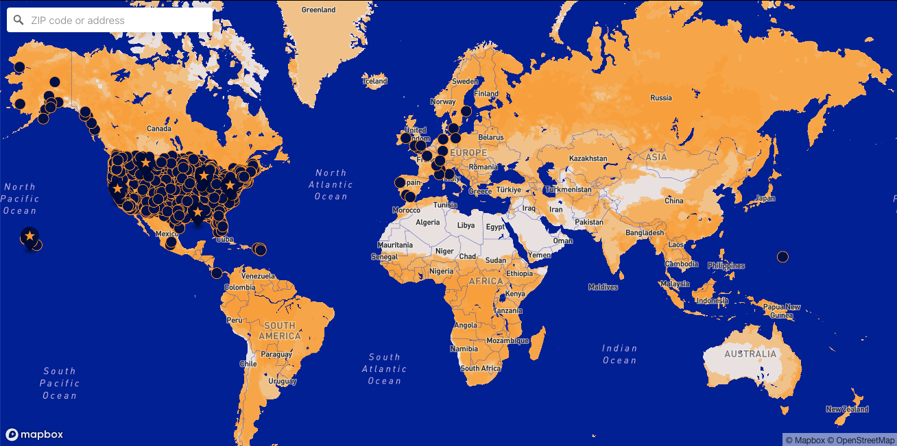 a map of the world