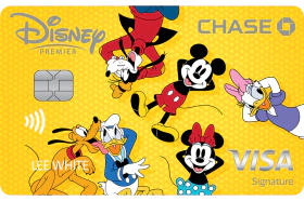 a credit card with cartoon characters