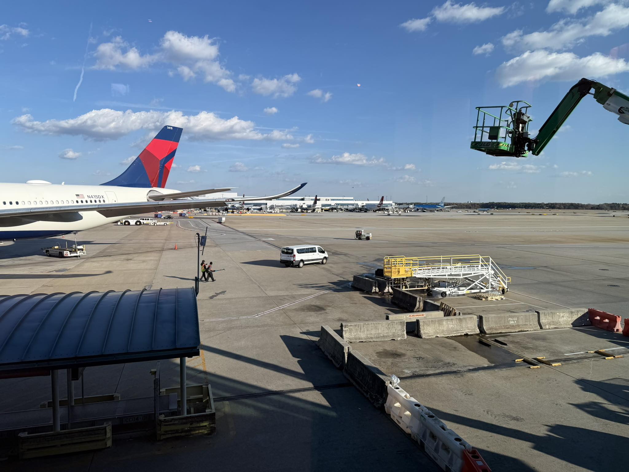 an airplane on the tarmac
