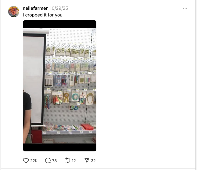 a person standing in a store