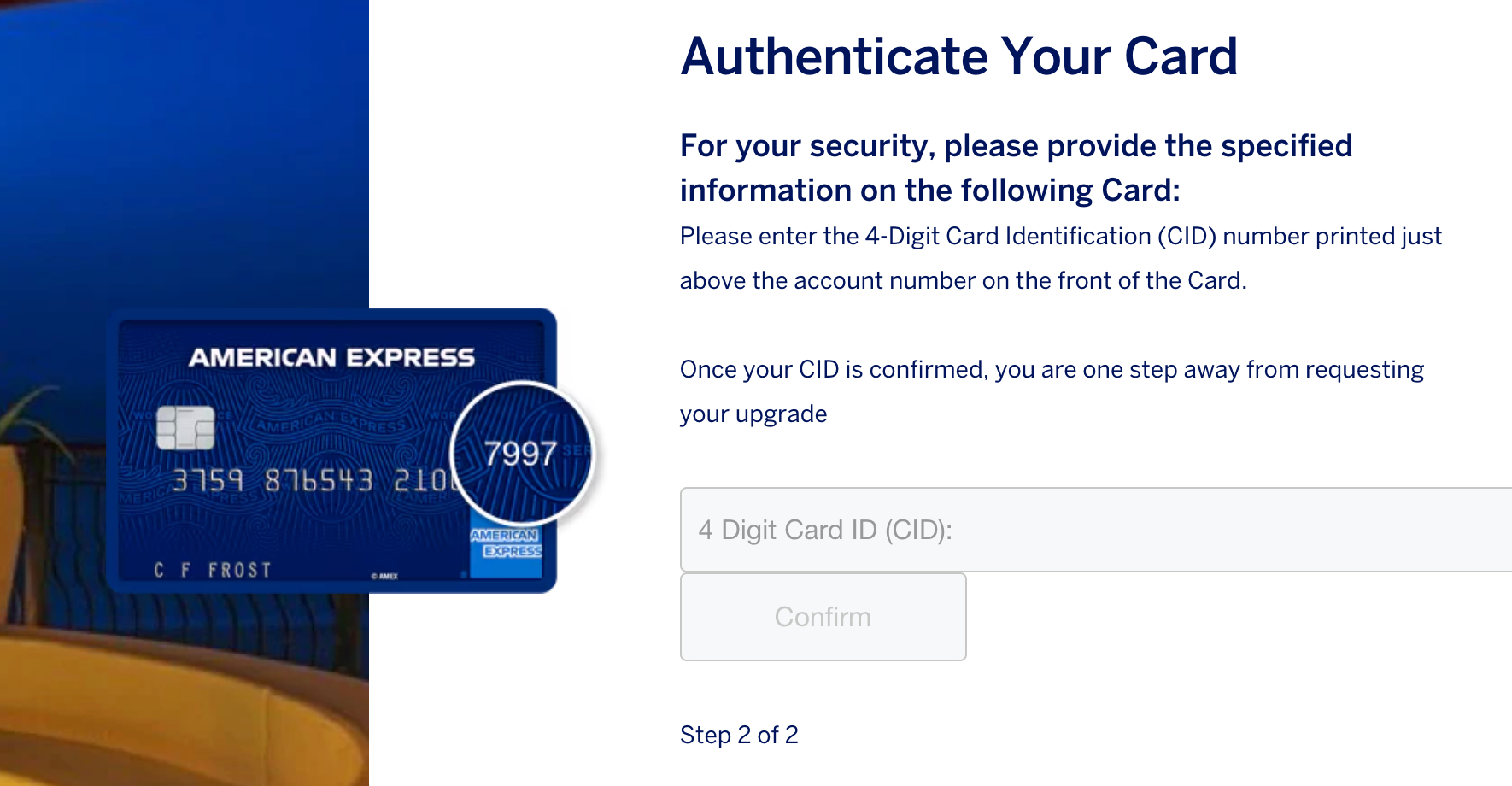 a card with a number on it