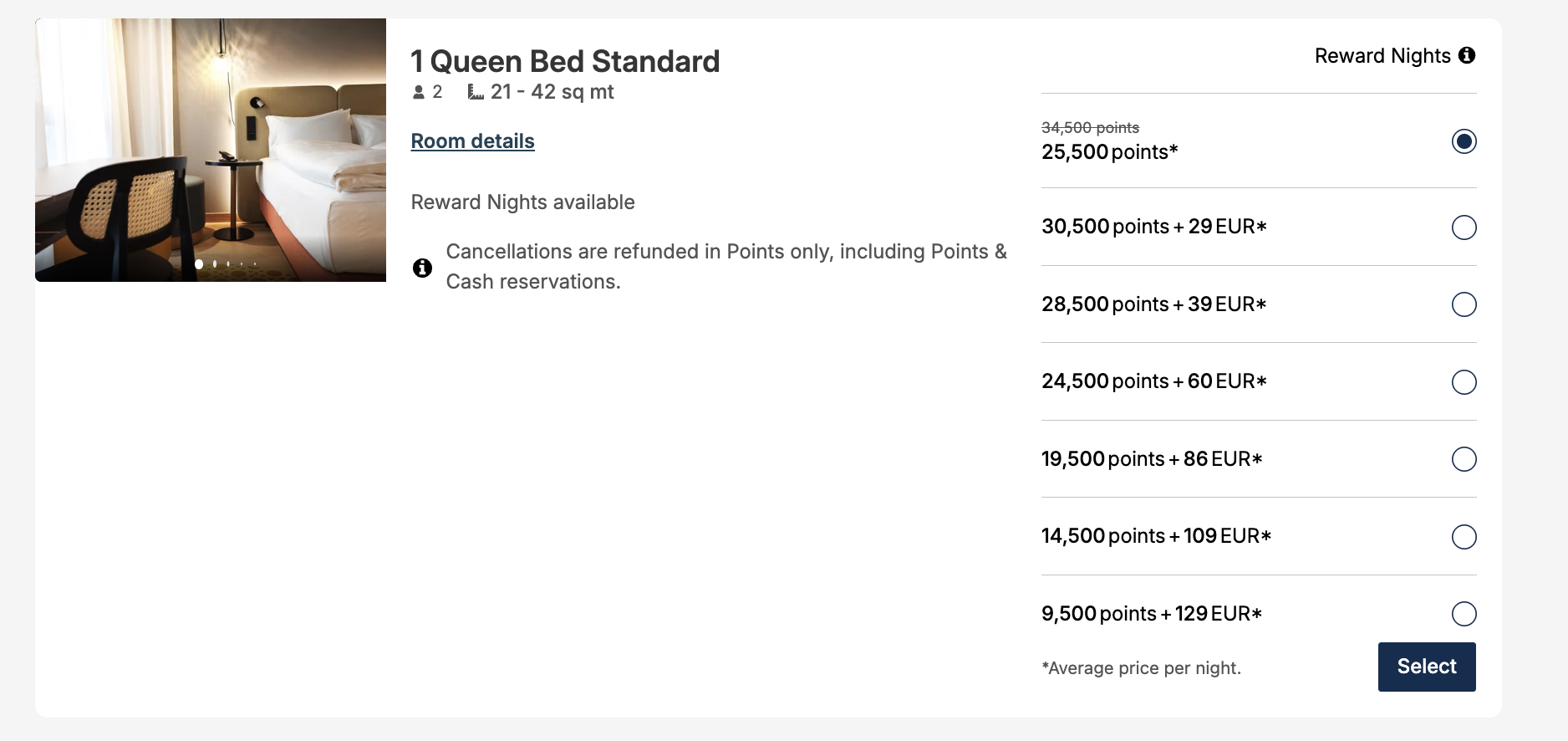 a screenshot of a hotel room