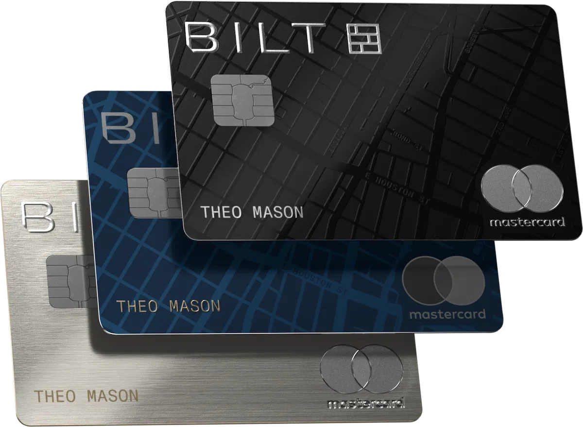 a group of credit cards