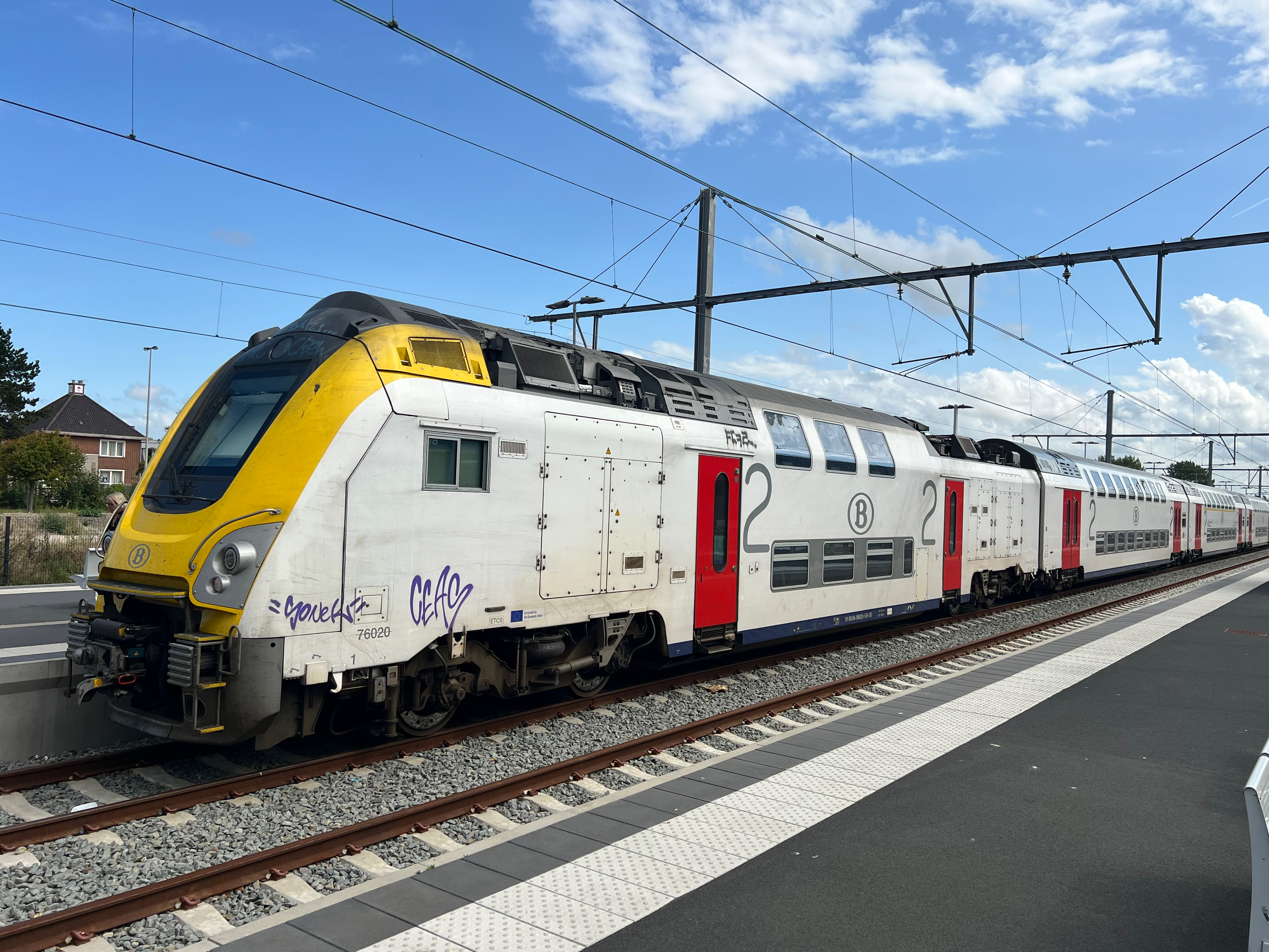 a train on the tracks