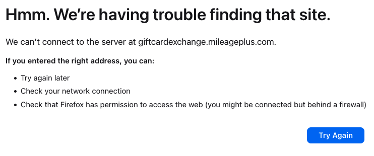 a screenshot of a computer error