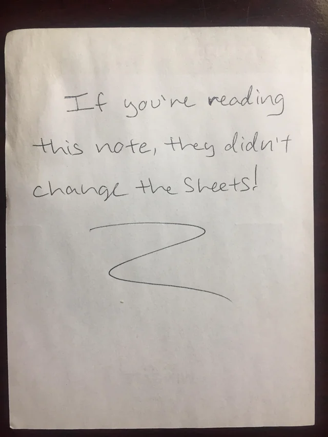 a piece of paper with writing on it