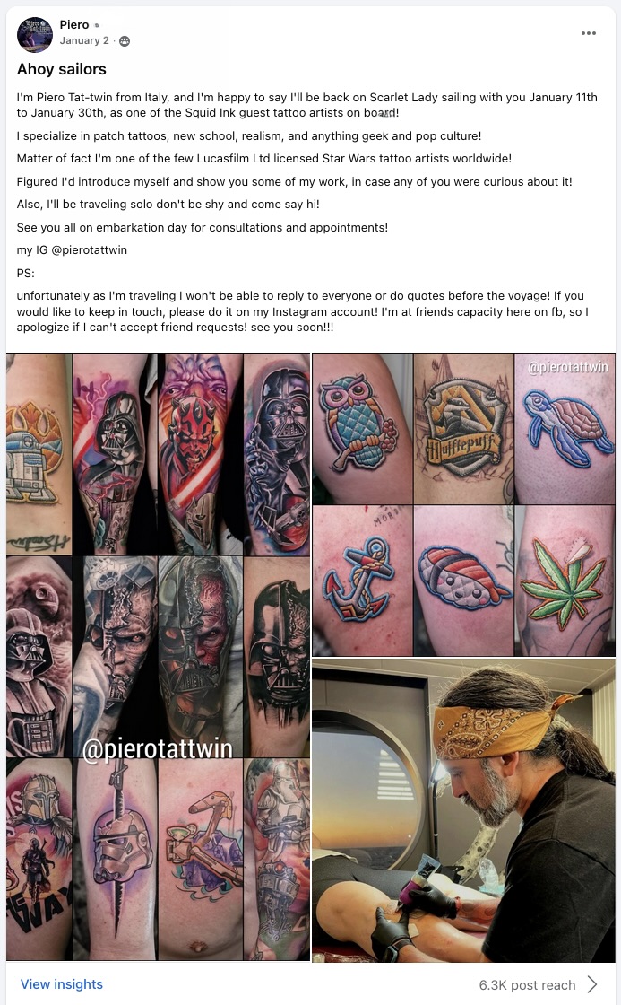 a collage of tattoos