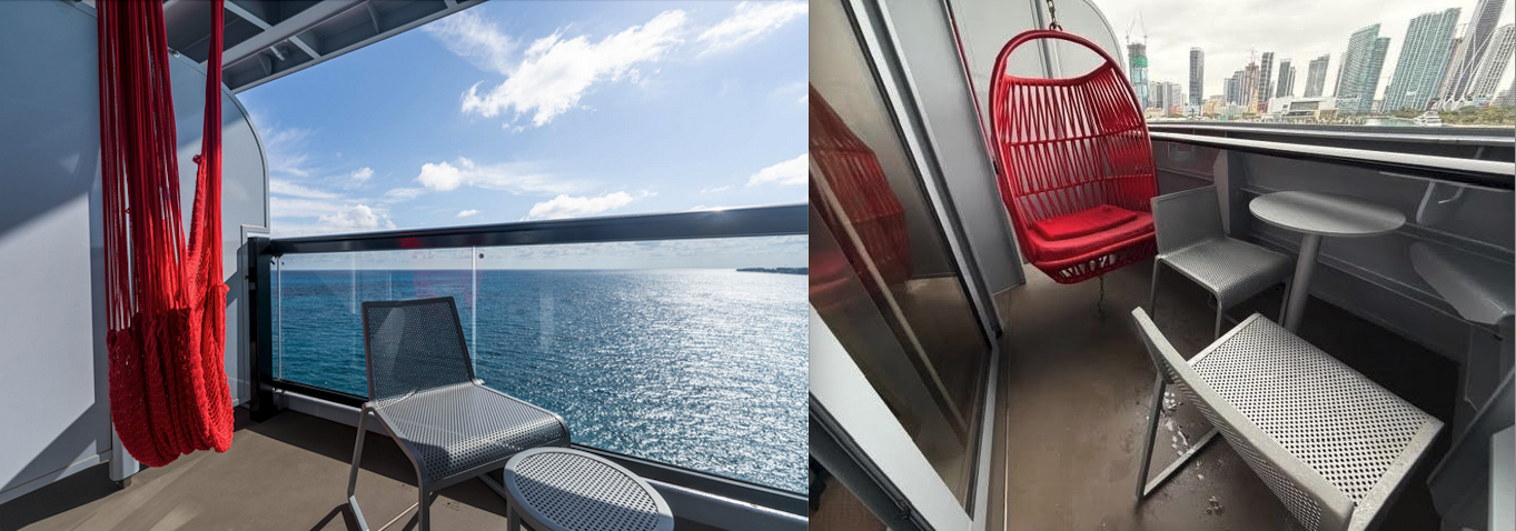 a view of the ocean from a window