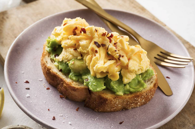 a plate with food on it