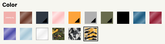 a group of squares with different colors