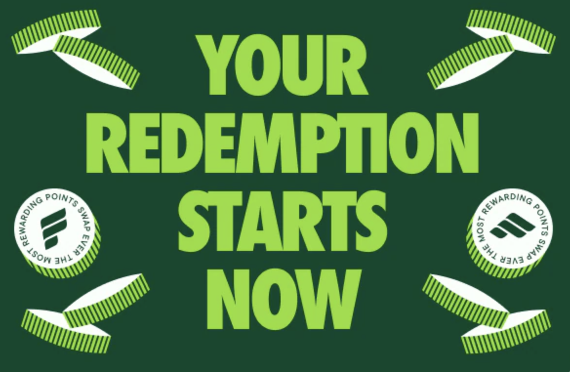 a green and white text