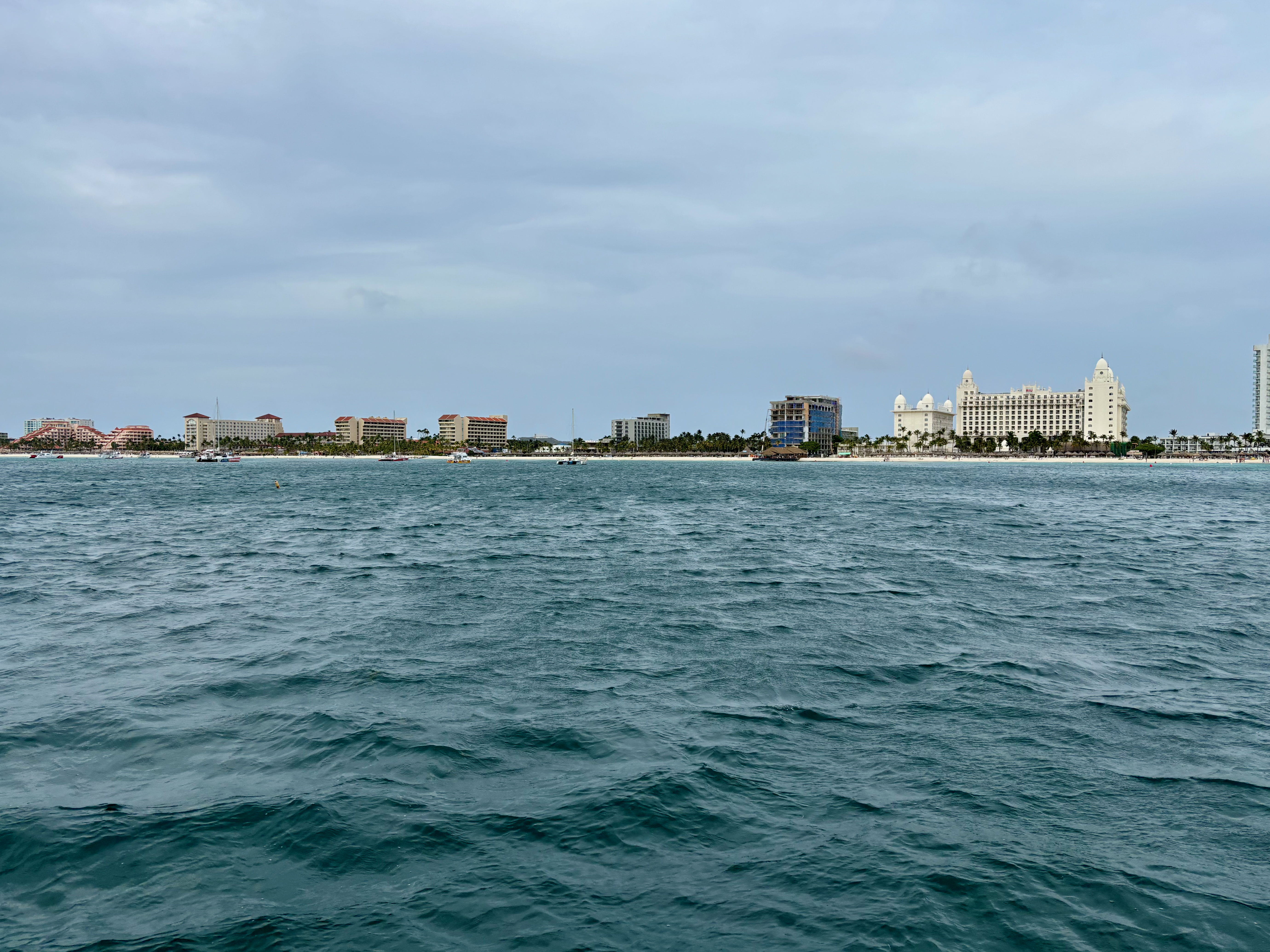 a body of water with buildings in the background