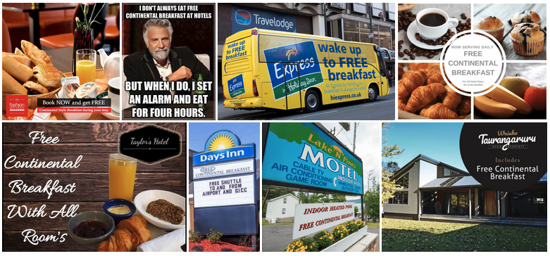 a collage of images of various hotels