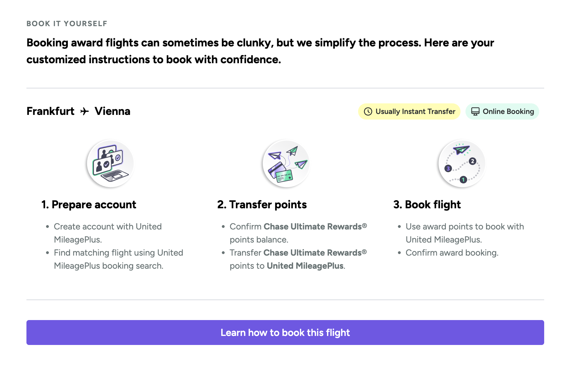 a screenshot of a flight application