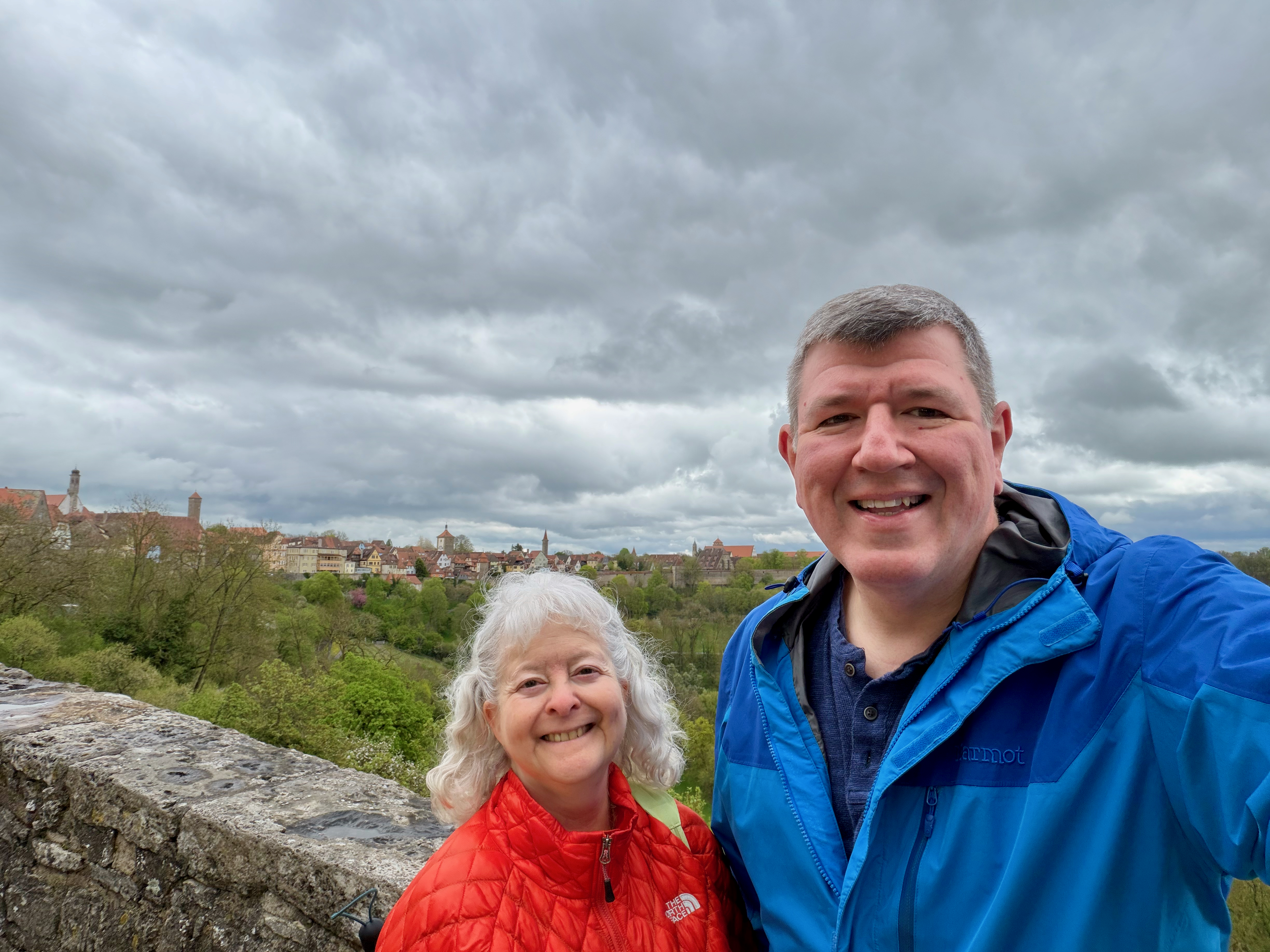 The two of us with Rothenburg in the background